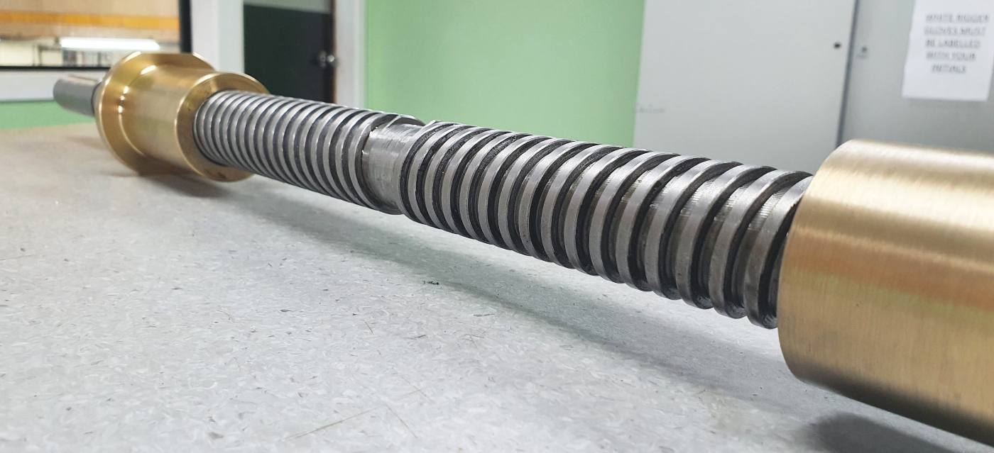 Precision machined threaded shaft